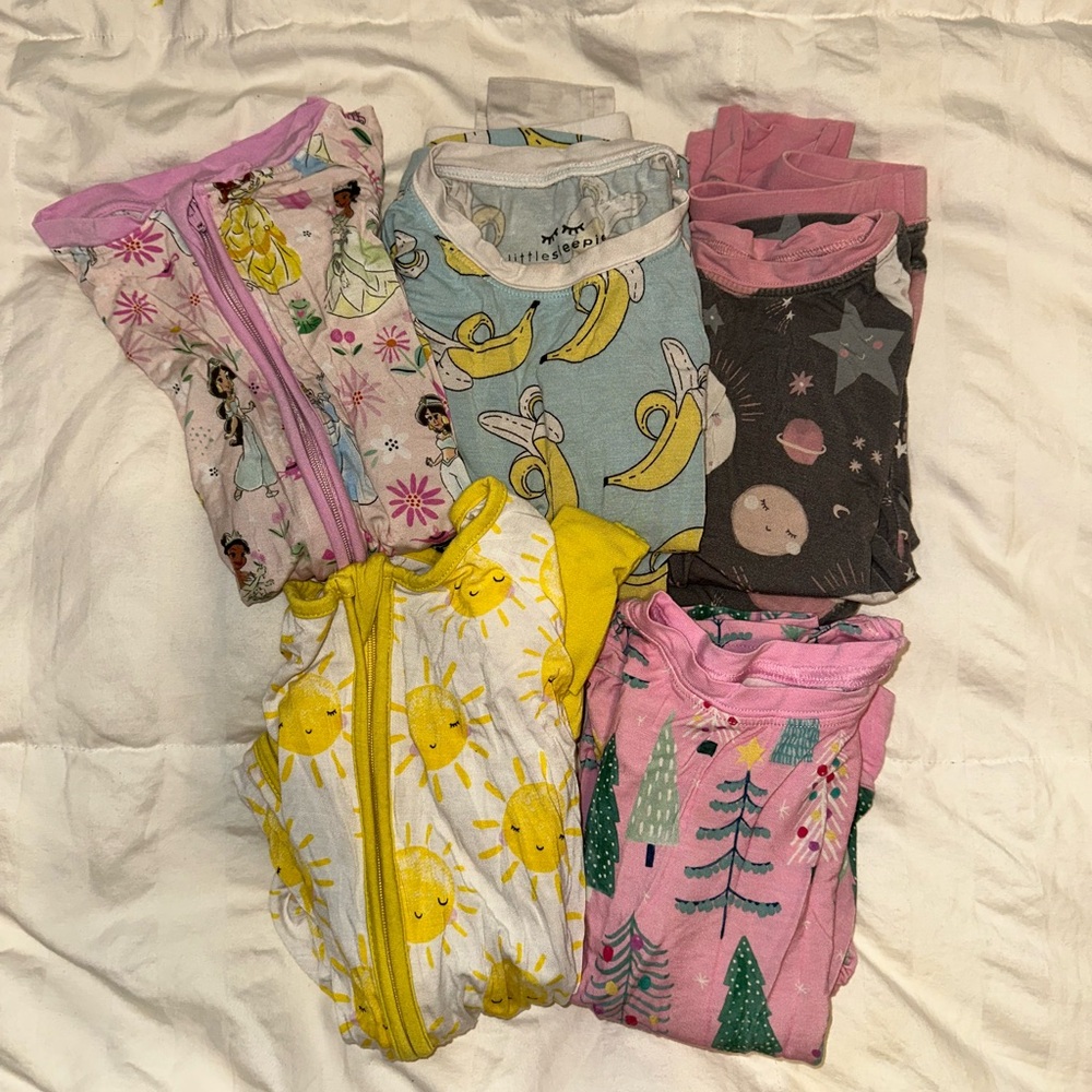 Little Sleepies Pajama LOT 2T